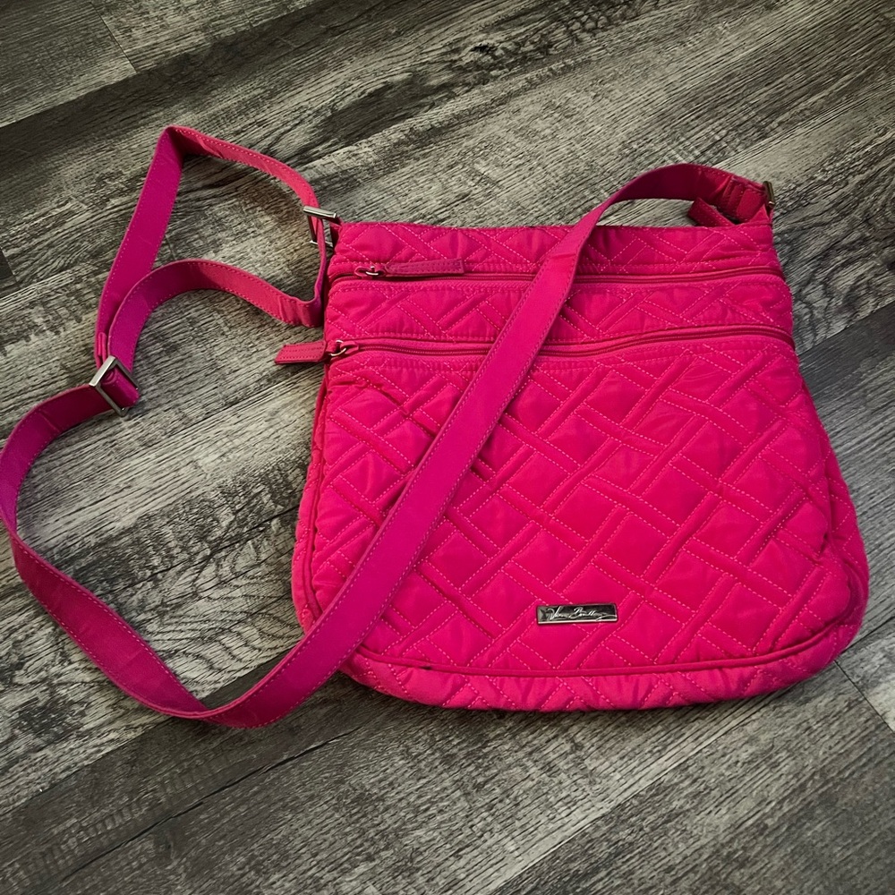 Vera Bradley Fuchsia Quilted Crossbody Bag